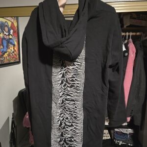 Midnight Hour Joy Division Black Hooded Longline Jacket
